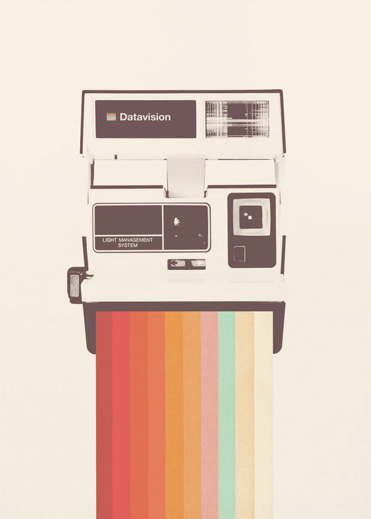 Appareil photo instantané Rainbow | Tableaux sur Toile