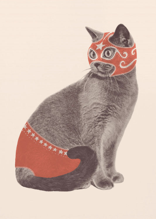 Chat Catcheur | Tableaux sur Toile