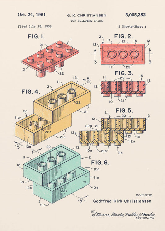 Lego Kleuren | Canvasprints