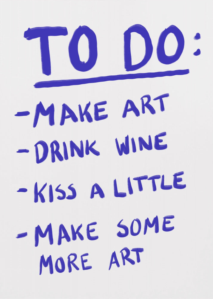 Kreativ to-do-liste | Lærredsbilleder