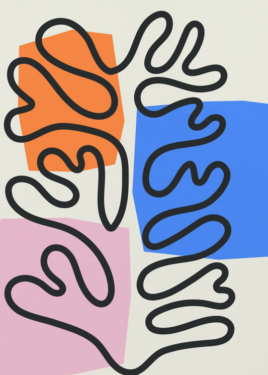 Le favolose alghe #3 di Henri Matisse | Stampe su Tela