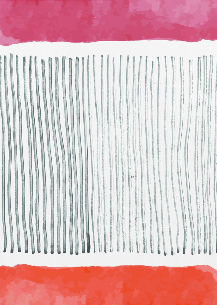 Watercolor Lines Series #4 | Canvas