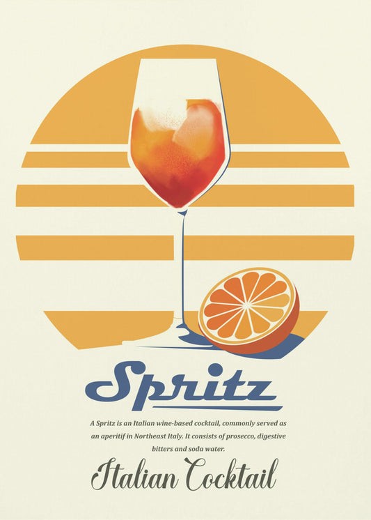 Spritz Sommerdruck | Poster - Kunstdruck