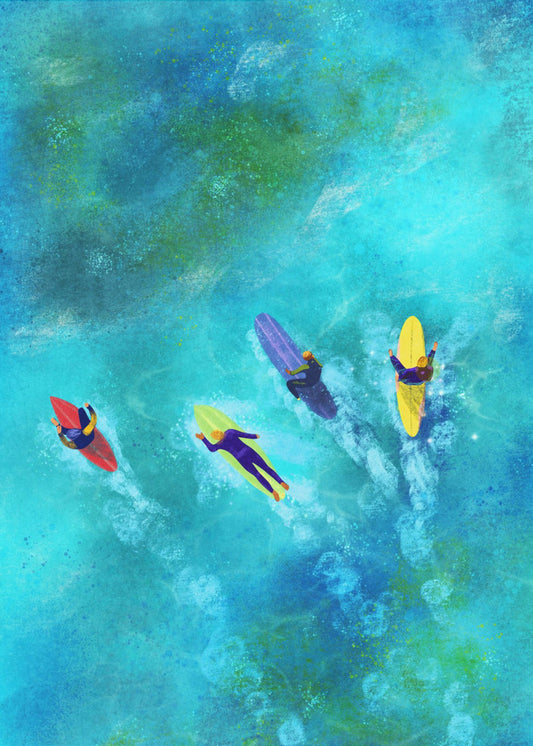 Surfeurs Dudes | Tableaux sur Toile