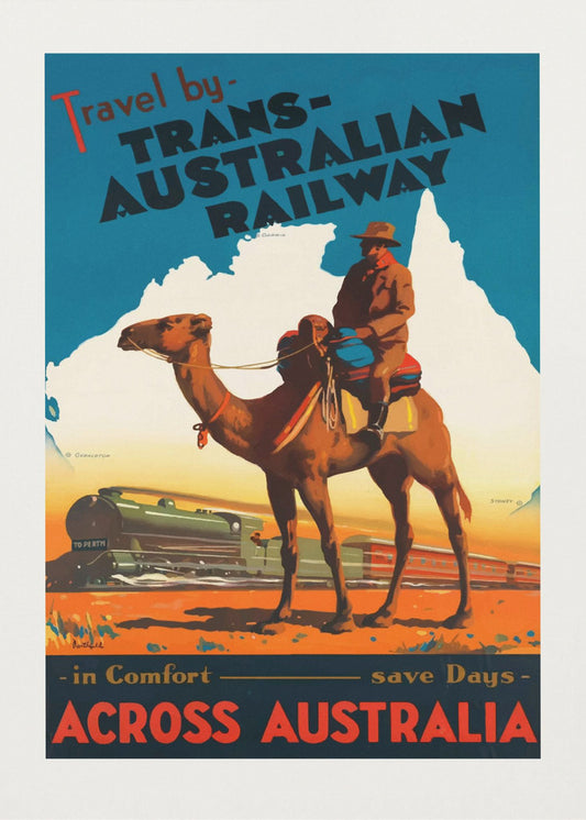Chemin de fer transaustralien Posters - Affiche Artistique | Tableaux sur Toile