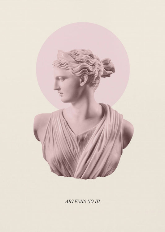 Pink Artemis with Halo | Poster
