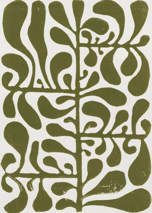 Linocut Plant #1 | Poster