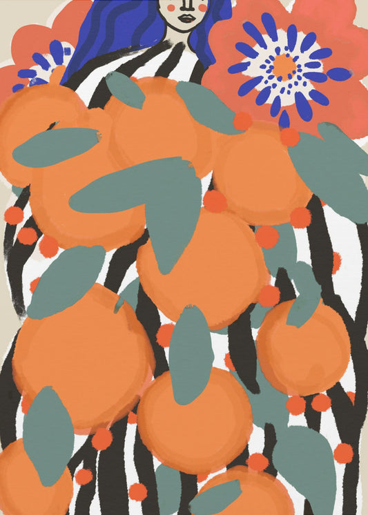 Obstprinzessin | Poster - Kunstdruck