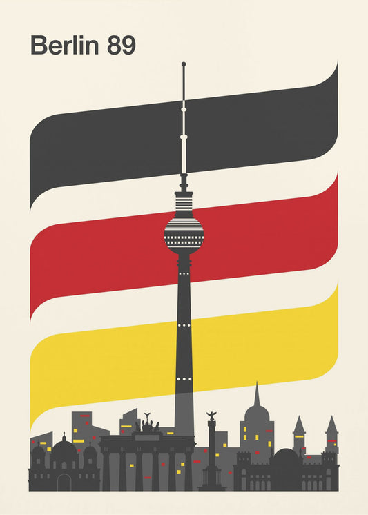 Berlin Retro Travel Print | Wydruki na łótnie