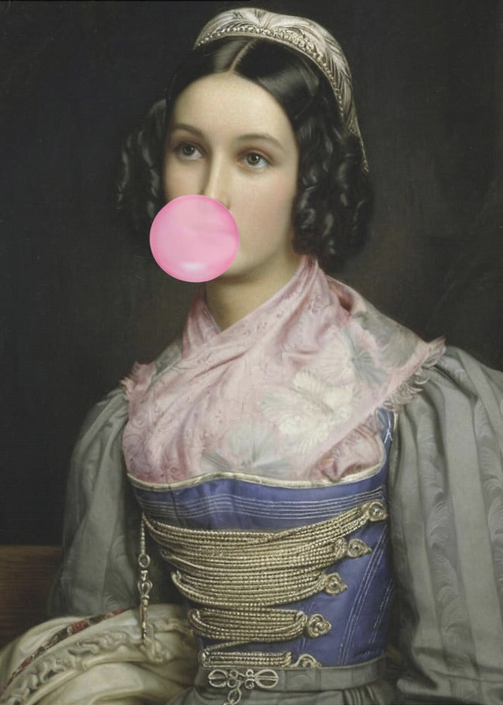 Bubble Gum Portrait | Poster