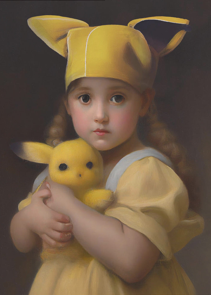 Kawaii lille pige | Plakater - Kunsttryk