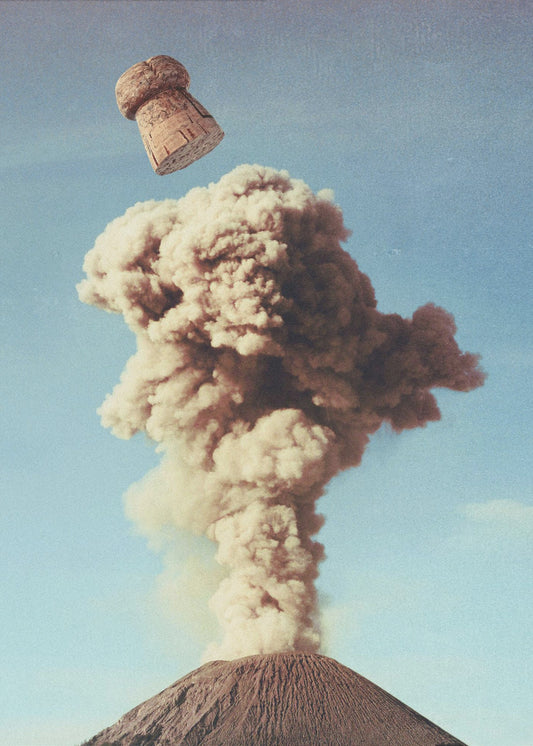 Volcanic Pop – Champagnerparty | Poster - Kunstdruck