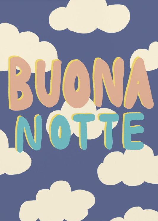 Poster Buona Notte Up | Canvas