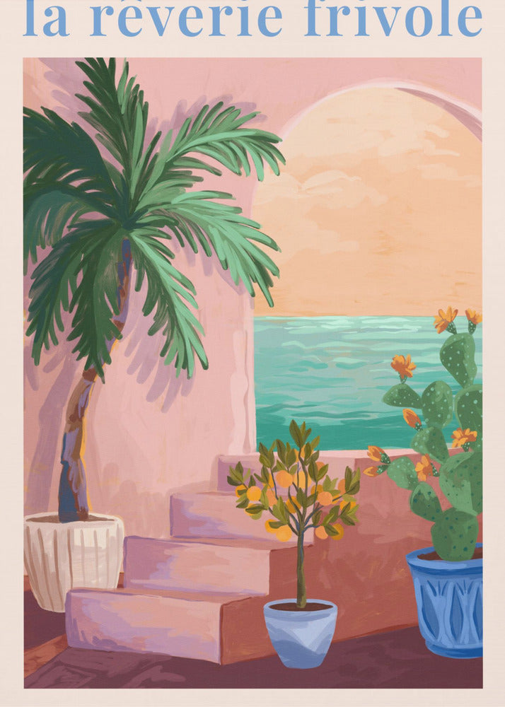 La Rêverie Frivole-Palm | Tableaux sur Toile