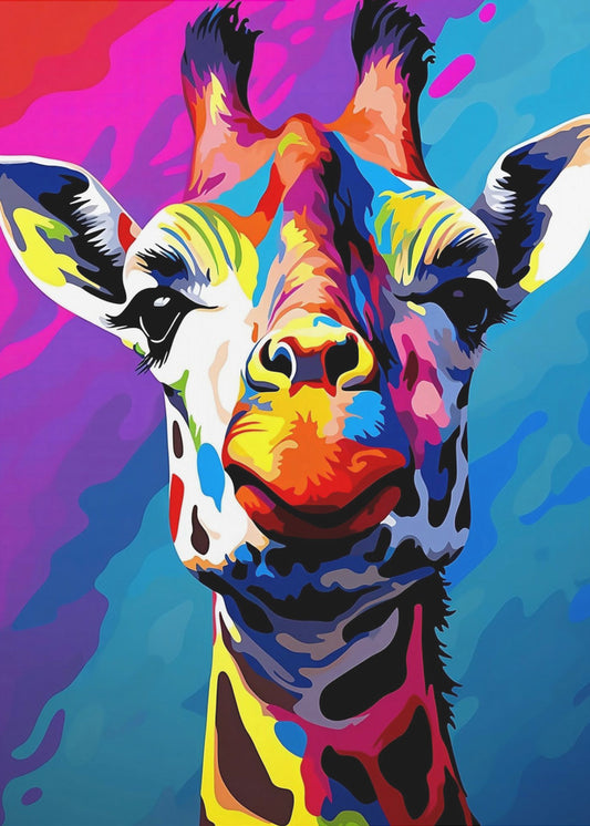 Giraf Pop Art | Lærredsbilleder