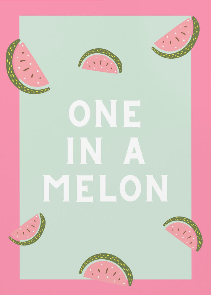 En i en melon | Plakater - Kunsttrykk