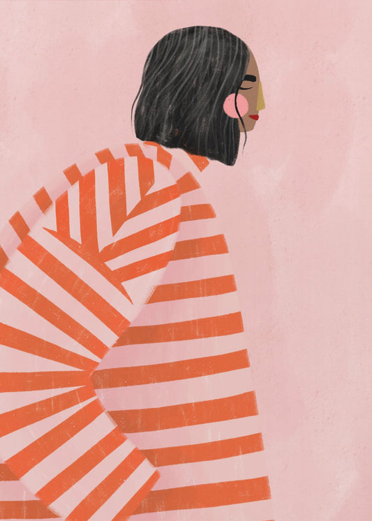 The Woman With the Orange Stripes | Poster