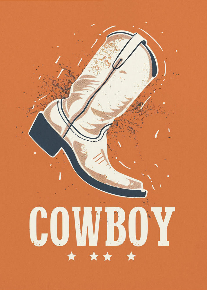 Vintage cowboylaarzen | Canvasprints