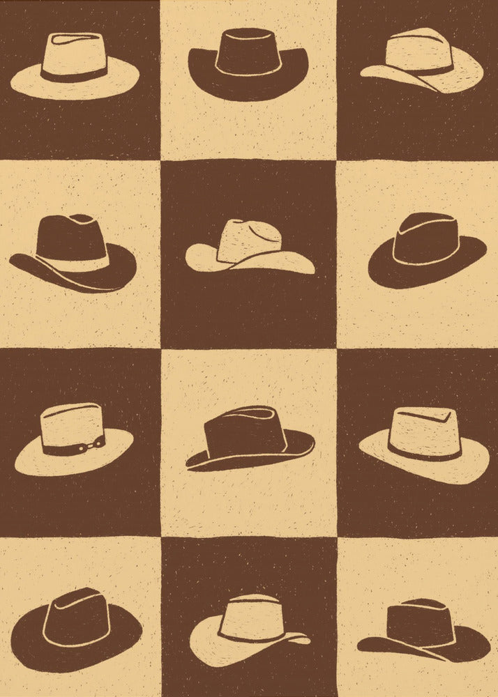 Cowboy-Schachbrett | Leinwand-Bilder