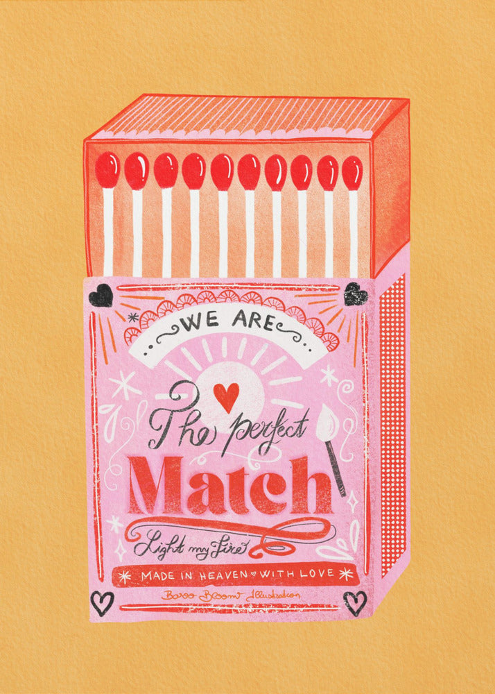 Boîte d'allumettes-L'allumette parfaite | Posters - Affiche Artistique