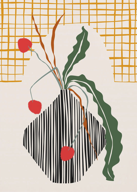 Midcentury Ikebana Light | Canvas