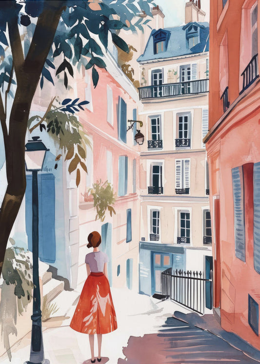 Peinture numérique à l'aquarelle de Paris (3) | Tableaux sur Toile