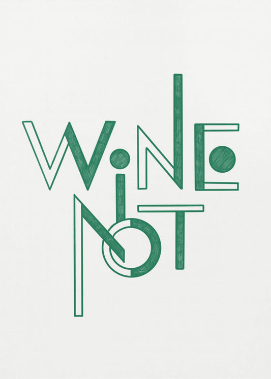 Vin Inte handritad text och citat | Poster