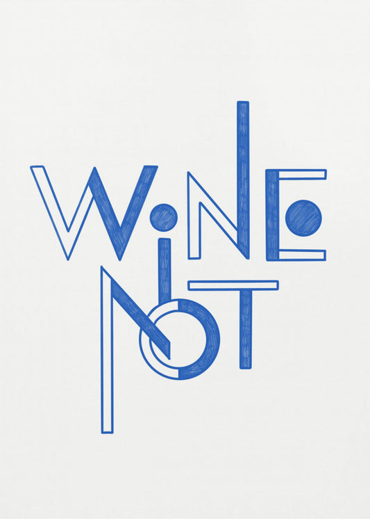Vin Inte handritad text och citat | Poster