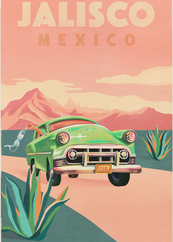 Jalisco Mexico Vintage Reizen Posters - Kunstdrukken | Canvasprints