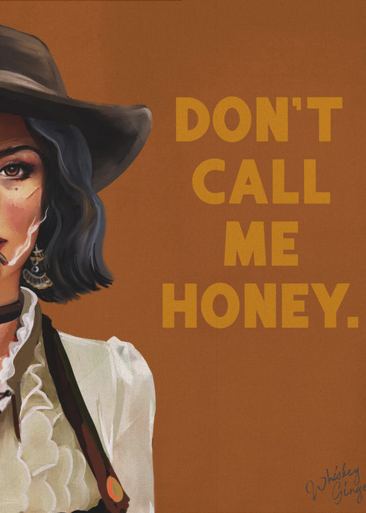 Nenn mich nicht Honey Badass Western Cowgirl Art | Leinwand-Bilder