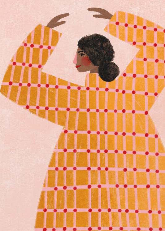 The Woman With the Checked Dress | Poster