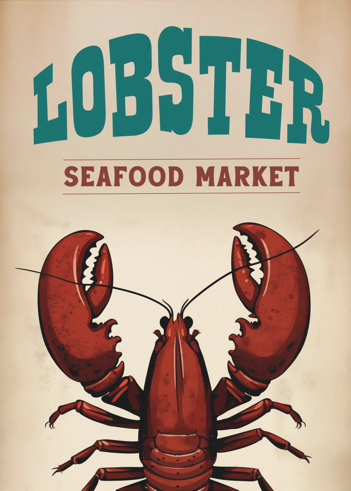 Hummer-Meeresfrüchtemarkt | Poster