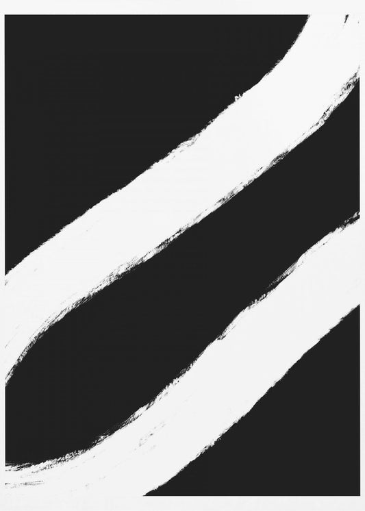 Curved Contrast Lines | Poster
