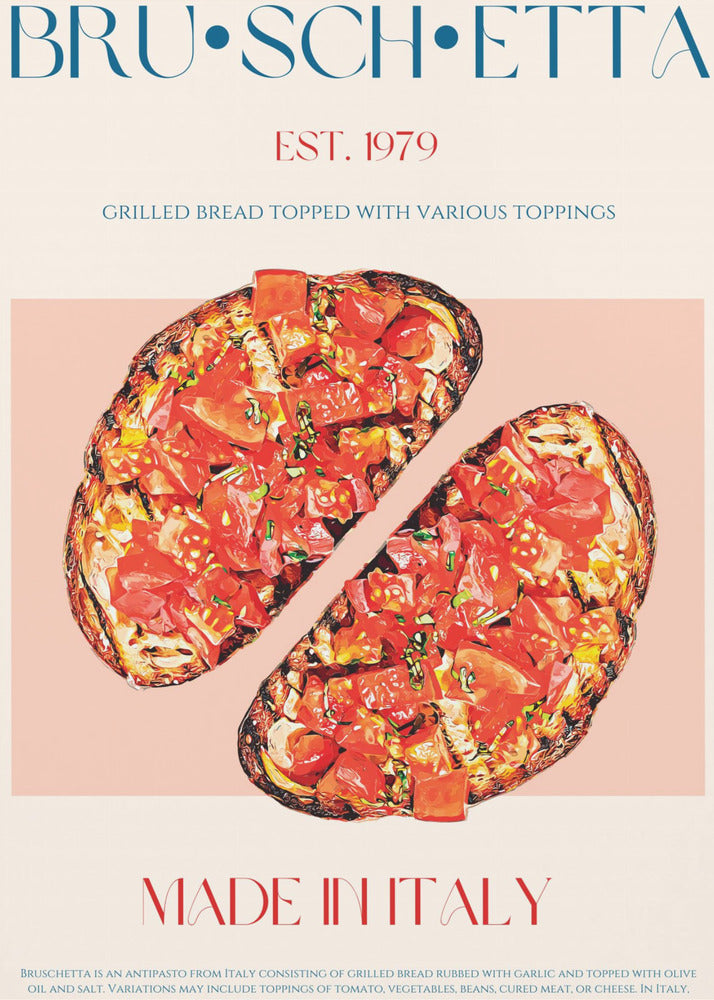 Geschmackvolle Bruschetta | Poster