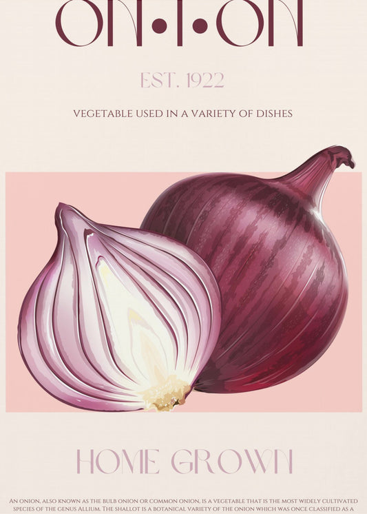 Onion Elegance | Poster