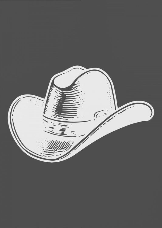 Schwarzer Cowboyhut | Leinwand-Bilder