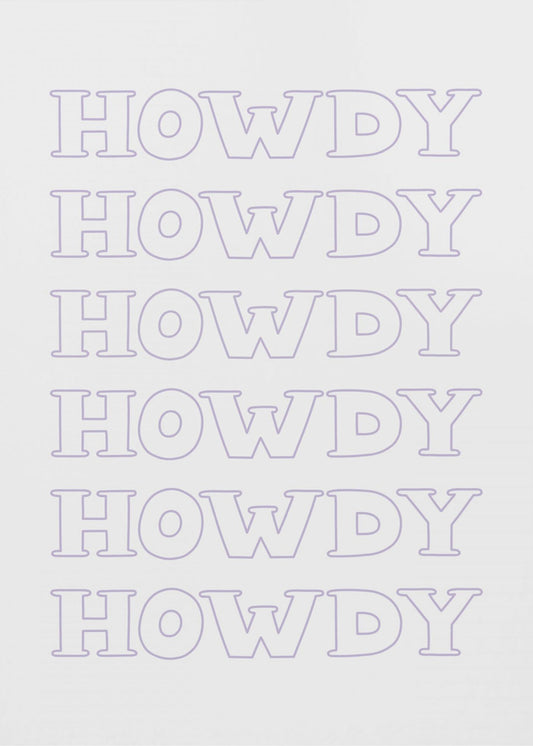 Lila Howdy | Leinwand-Bilder