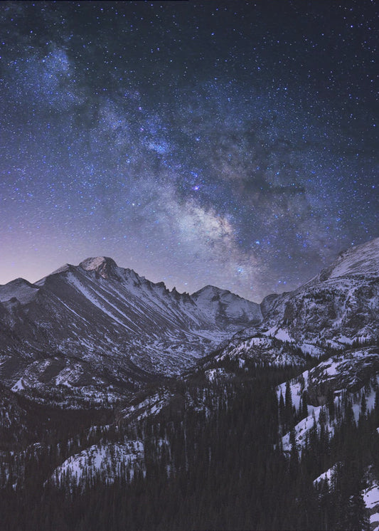 Droga Mleczna nad Longs Peak | Wydruki na łótnie