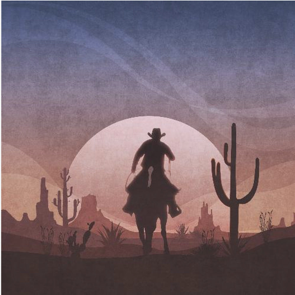 Cowboy-Sonnenuntergang | Leinwand-Bilder