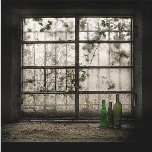 Nature morte avec bouteille en verre | Tableaux sur Toile